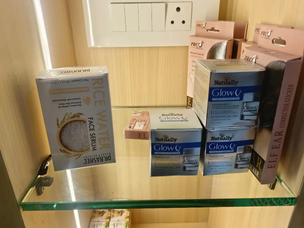 Dr. Rashel rice water serum and Naturally Glow creams
